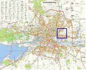 mapa de Kaliningrado