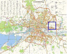 mapa de Kaliningrado