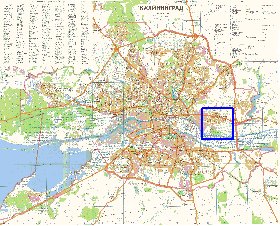 mapa de Kaliningrado