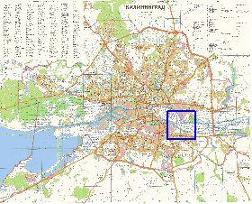 mapa de Kaliningrado