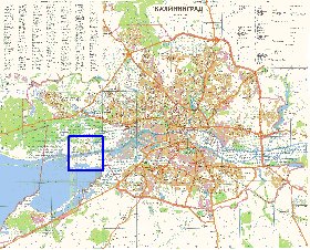 mapa de Kaliningrado