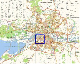 mapa de Kaliningrado