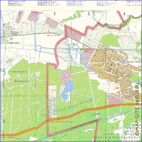 mapa de Kaliningrado