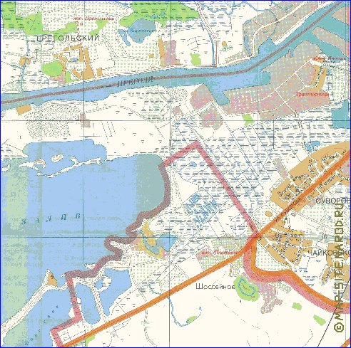 mapa de Kaliningrado