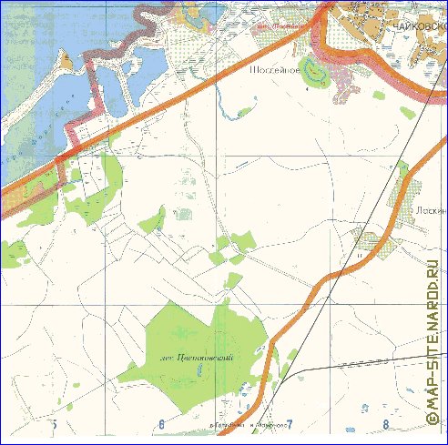 mapa de Kaliningrado