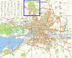 mapa de Kaliningrado