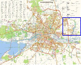 mapa de Kaliningrado