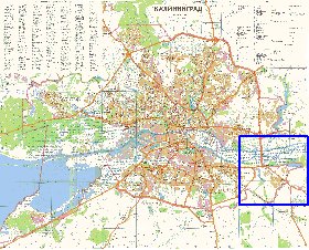 mapa de Kaliningrado