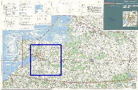 carte de Oblast de Kaliningrad