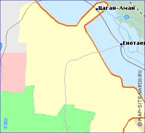 Administratives carte de Kalmoukie