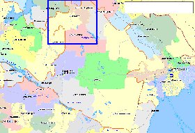 Administratives carte de Kalmoukie