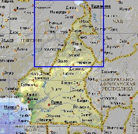 carte de Cameroun