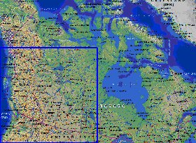 Administratives carte de Canada en anglais