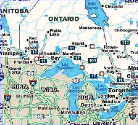 Administratives carte de Canada