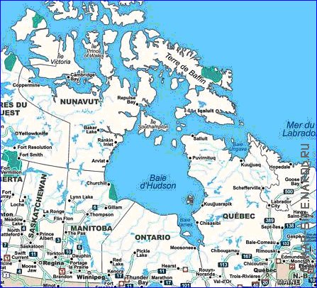 Administratives carte de Canada