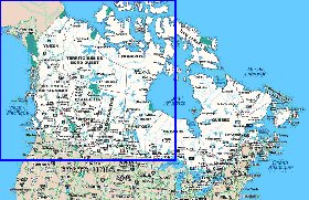 Administratives carte de Canada