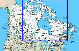 Administratives carte de Canada