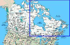 Administratives carte de Canada