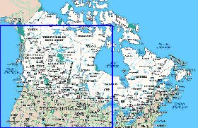 Administratives carte de Canada