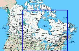 Administratives carte de Canada