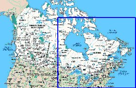 Administratives carte de Canada