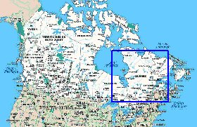 Administratives carte de Canada