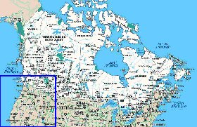 Administratives carte de Canada
