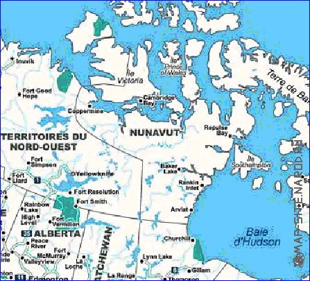 Administratives carte de Canada