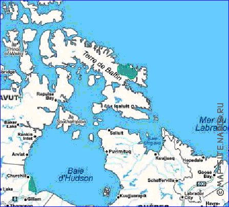 Administratives carte de Canada