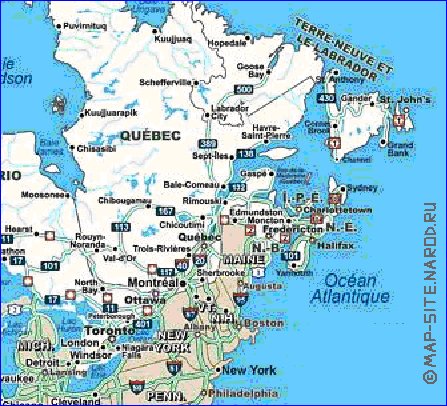 Administratives carte de Canada