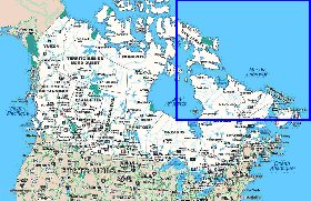 Administratives carte de Canada