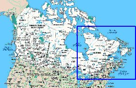 Administratives carte de Canada