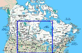 Administratives carte de Canada