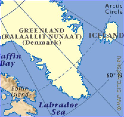 mapa de Canada em ingles