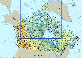 Fisica mapa de Canada