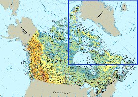 Fisica mapa de Canada