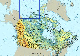 Fisica mapa de Canada