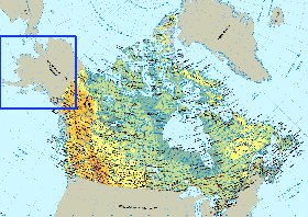 Fisica mapa de Canada