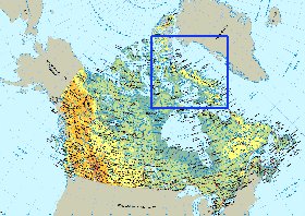 Fisica mapa de Canada