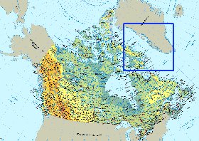 Fisica mapa de Canada