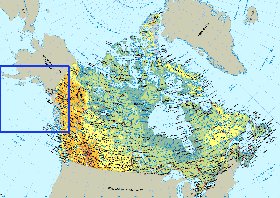 Fisica mapa de Canada