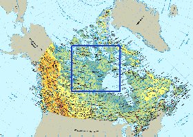 Fisica mapa de Canada