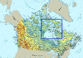 Fisica mapa de Canada