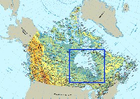 Fisica mapa de Canada