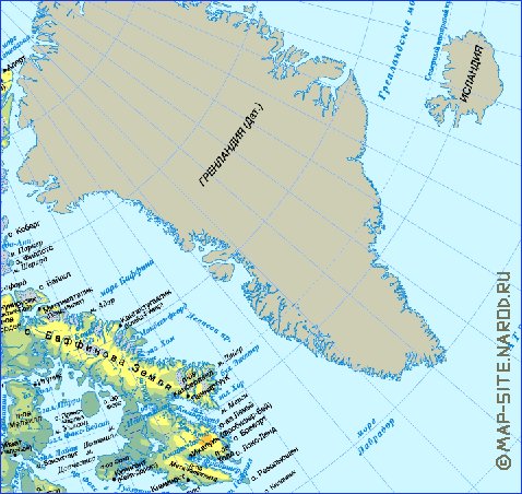 Fisica mapa de Canada