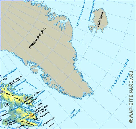 Fisica mapa de Canada