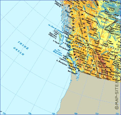 Fisica mapa de Canada