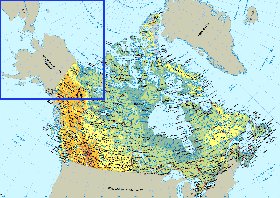 Fisica mapa de Canada