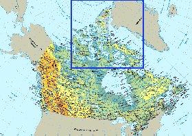 Fisica mapa de Canada