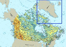 Fisica mapa de Canada